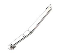 SiaBiced Vérin à Support de Couvercle Amortisseur Ressort Hydraulique Charnière Télescopique Acier Inoxydable Protection Main Adapté Porte Cuisine Coffret, 100N
