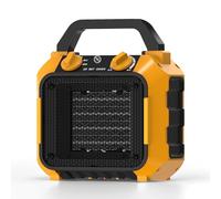 SIAL Chauffage d'appoint 2000 W, 46dB, Soufflant Électrique PTC,PC2 | Petit Radiateur Portable Mobile avec Thermostat, Économique et Efficace, Idéal pour Camping, Salle de bain, Chambre