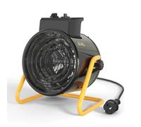 SIAL Chauffage d'Appoint Soufflant 3kW Radiateur Électrique IP24,D3 | avec Thermostat Réglable & 2 Niveaux de Chaleur-Pour Salle de Bain,Chantier,Atelier,Garage,Camping Car,Van,Terrasse