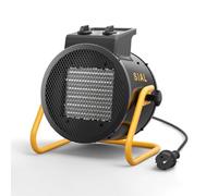 SIAL Chauffage d'appoint Soufflant Électrique 3000 W, PTC Céramique,P3 | Petit Radiateur Portable Mobile avec Thermostat, Économique et Efficace, Idéal pour Camping, Salle de bain, Intérieur