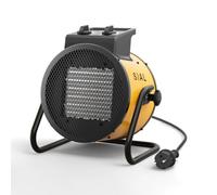 SIAL Chauffage d'appoint Soufflant Électrique 3000 W, PTC Céramique,P3 | Petit Radiateur Portable Mobile avec Thermostat, Économique et Efficace, Idéal pour Camping, Salle de bain, Intérieur