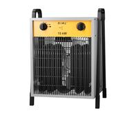 SIAL Chauffage Soufflant 15kW 400V de Chantier, Radiateur Électrique,DA15 | IP24-Puissant d'Appoint avec Thermostat - pour Atelier, Garage, Sécher le Sous-sol, Séchage Rapide, Sans câble d'alimentation