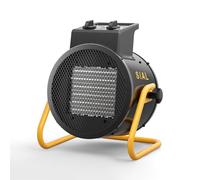 SIAL Chauffage Soufflant 5000W, 400V - Radiateur électrique - Céramique - Chauffage Industriel - Chaleur Rapide 3 Secondes - Thermostat & Protection Surchauffe (Noir)