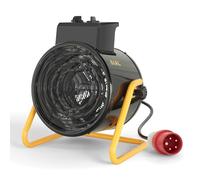 SIAL Chauffage Soufflant 5kW 400V de Chantier, Radiateur Électrique,D5 | IP24-Puissant d'Appoint avec Thermostat - Pour Atelier, Garage, Sécher le Sous-sol, Séchage Rapide