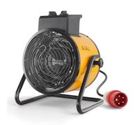 SIAL Chauffage Soufflant 9kW 400V de Chantier, Radiateur Électrique,D9 | IP24-Puissant d'Appoint avec Thermostat - Pour Atelier, Garage, Sécher le Sous-sol, Séchage Rapide