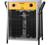 SIAL-Chauffage Soufflant électrique,22kW,Chauffage soufflant chantier,Radiateur soufflant,100㎡,Aérotherme avec thermostat,argenté,Garage Cave Atelier