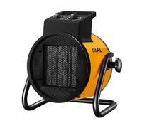 SIAL-Chauffage Soufflant électrique,5000W,Chauffage Céramique,Radiateur soufflant chantier,45㎡,Aérotherme avec thermostat,jaune,Garage Cave Atelier