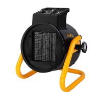 SIAL-Chauffage Soufflant électrique,5000W,Chauffage Céramique,Radiateur soufflant chantier,45㎡,Aérotherme avec thermostat,noir,Garage Cave Atelier