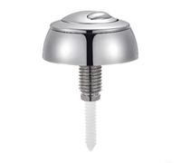 Siamp 34494909 Bouton poussoir chromé pour chasse d'eau Optima 49 Double chasse Diamètre 48 mm Pour chasse d'eau à raccord rapproché Trous standard 16-50 mm ABS Argent