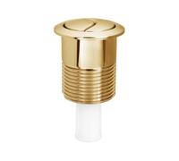 Siamp 45 Double bouton de chasse d'eau, bouton poussoir de chasse d'eau doré, kit de remplacement pour 34455009, 85 x 48 mm