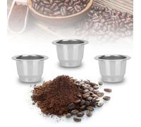 SIB Tasse de capsule de café réutilisable réutilisable en acier inoxydable pour machine à café Nespresso