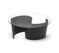 Sibast Furniture No 7 Table Basse de Salon Ø90 Haute Chêne Noir /Verre