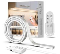 SIBI LIGHTING Barre lumineuse LED de 1 m avec télécommande | Intensité variable, 1090 lm, silicone flexible, autocollant, bloc d'alimentation 24 V, éclairage sous meuble pour cuisine