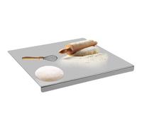 Sibosen Planche à découper en acier inoxydable 304 - 50 x 50 cm - Grande planche à découper épaisse - Pour pétrir la viande, les légumes, le pain