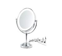 sichler_beauty_wellness Miroir LED Bluetooth - 123 x 175 mm