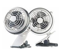 Sichler Haushaltsgeräte : 2 mini ventilateurs USB Ø 12,7 cm avec pince de fixation G
