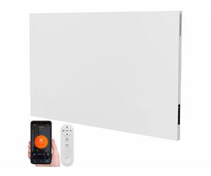 Sichler Haushaltsgeräte Panneau chauffant à infrarouge 900 W et convecteur connecté 100 x 60 cm