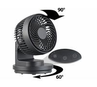 Sichler Haushaltsgeräte Ventilateur de table USB 5 W à 3 niveaux de vitesse et oscillation VT-120.T