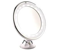 Sichler Miroir grossissant lumineux LED - Avec ventouse