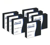 Sicignano Lot de 40 x 42 serviettes en papier, 2 voiles, 38 x 38 cm, haut dîner en cellulose, élégant, grand pli 1/4 noir, déjeuner dîner événements, restaurant cérémonies fêtes