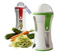 Sicignano Lot de 6 spiraliseurs manuels 3 en 1 avec bouchon de sécurité