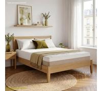 Sicignano Natura 800 Matelas français à ressorts ensachés 7 zones avec mousse à mémoire de forme ViscoPur Gel, déhoussable, 140 x 200 x 26 cm