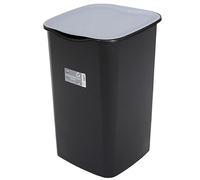 Sicignano - Poubelle Collecta Différenciée 50L - Couvercle Basculant Couleurs Gris, Bleu, Jaune, Vert - Pour Papier, Plastique, Verre, Indifférenciée - Made in Italy (2, Indifférenciée)