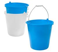 Sicignano - Seau avec bec gradué en plastique - Couleurs assorties, fabriqué en Italie, polyvalent pour la maison, le nettoyage, le jardinage (3, 18 litres)