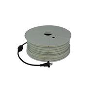 SICOM Ruban Led simple rang de longueur 50 mètres IP65 8W/ml 230V avec alimentation. 3000K blanc chaud / 6500K blanc froid. Eclairage chantier. (6500K blanc froid)