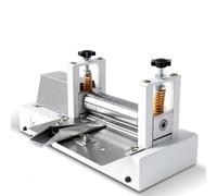 SICWEDIM Machine à rouler les bandes de cuir, machine à rouler électrique 28 W, pression réglable, vitesse de rotation de 50 m/min pour pliage des bords en cuir (30 mm)