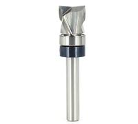 SICWOOD Fraise à défoncer compacte en carbure solide avec tige 1/4, 2 + 2 cannelures, 1,27 cm de diamètre, longueur de coupe de 1,27 cm, fraise à modeler et à mortaiser