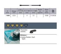 Disque diamant - verre faïence PVC - 125 mm - Cutting Glass SIDAMO