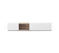 Sideboard Edit Q 241,3x48x50,5cm 2 drawers/2 open boxes oak