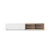 Sideboard Edit Q 241,3x48x50,5cm avec 4 cases ouvert 1 drawer/4 open boxes oak