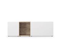 Sideboard Edit Q 241,3x48x87,5cm 2 boxes with single door/2 open boxes oak