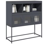 vidaXL Buffet anthracite 100,5x39x107 cm acier laminé à froid