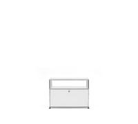 Sideboard USM largeur 1 casier porte abattante espace ouvert sans serrure blanc pur 78x56.5x38 cm