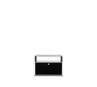 Sideboard USM largeur 1 casier porte abattante espace ouvert sans serrure noir graphit 78x56.5x38 cm