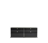 Sideboard USM largeur 2 casiers portes abattantes en bas tiroirs haut sans serrure 153x56.5x38 cm