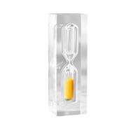 siduytin Minuterie de sablier Anti- adaptée à diverses Occasions, minuterie de Sable en résine pour Enfants, minuterie de Sable de 3 Minutes, minuterie d'œufs bouillis, 3 Minutes, Orange