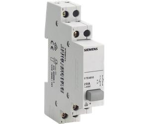 SIE 5TE4812 - Bouton-poussoir, 3S+N 20A, 1 bouton gris avec fonction de verrou