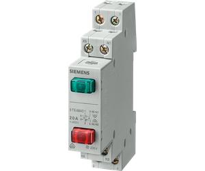 SIE 5TE4841 - Bouton, 1S+1Ö; 20 A, 2 touches rouges vertes, LED 230 V.