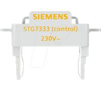 SIE 5TG7333 - Interrupteur DELTA et bouton pour insert d'éclairage LED orange