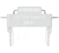 SIE 5TG7354 - Interrupteur DELTA et bouton pour insert d'éclairage à LED blanc