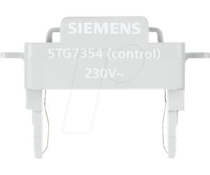 SIE 5TG7354 - Interrupteur DELTA et bouton pour insert d'éclairage à LED blanc