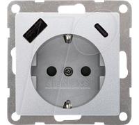SIE 5UB19701AM01 - Système I, avec deux prises de charge USB Aluminium métallique