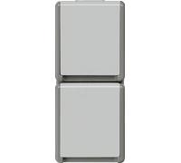 siemens Siemens Indus.Sector Prise Schuko Delta Surface, gris foncé/gris clair 5UB4723 Quantité:1
