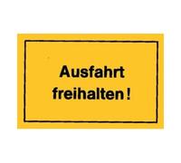 Siebdruck Jäger Panneau 250x150 Garder la sortie libre jaune Quantité:1