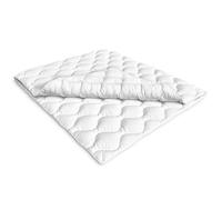 Siebenschläfer Couette 4 Saisons 200 x 220 cm - Composée de 2 Éléments Séparables - Adaptable avec Boutons - Idéale pour Été, Mi-Saison et Hiver (200 x 220 cm, 4 Saisons)