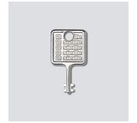 Siedle Accessoire pour interphone 210007019-00 – Accessoire de montage argent